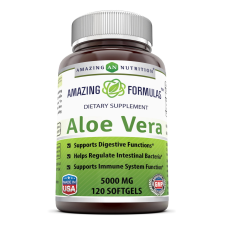 AMAZING FORMULAS ALOE VERA 5000 MG SOFTGELS - 120 CAPSULES
