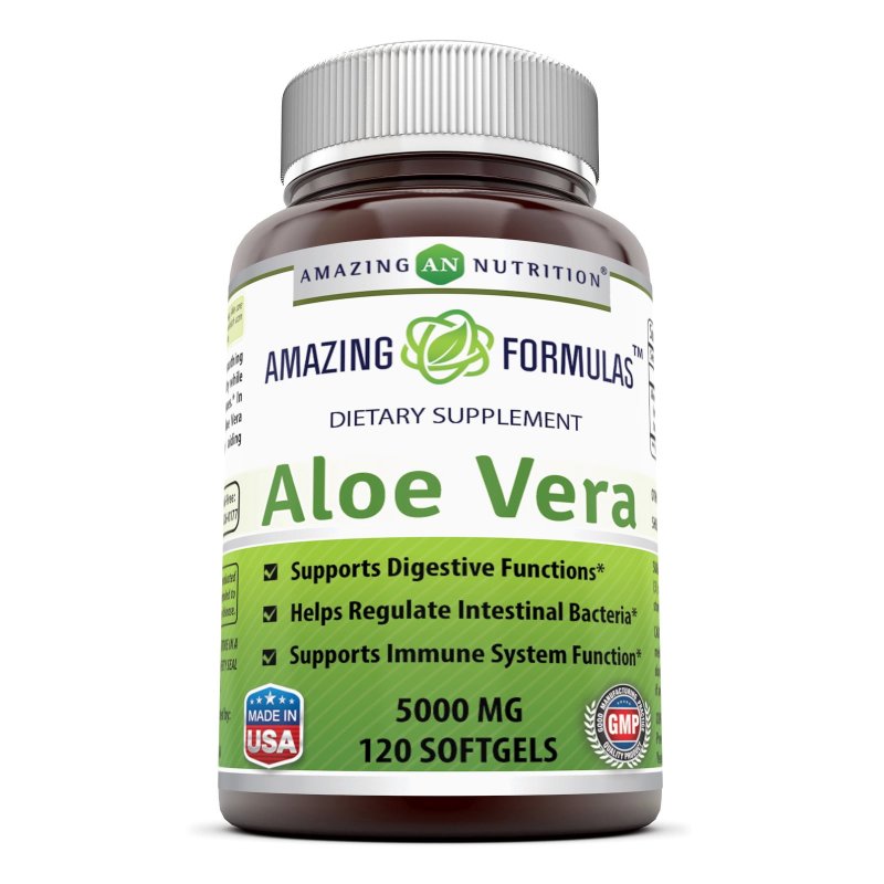 AMAZING FORMULAS ALOE VERA 5000 MG SOFTGELS - 120 CAPSULES