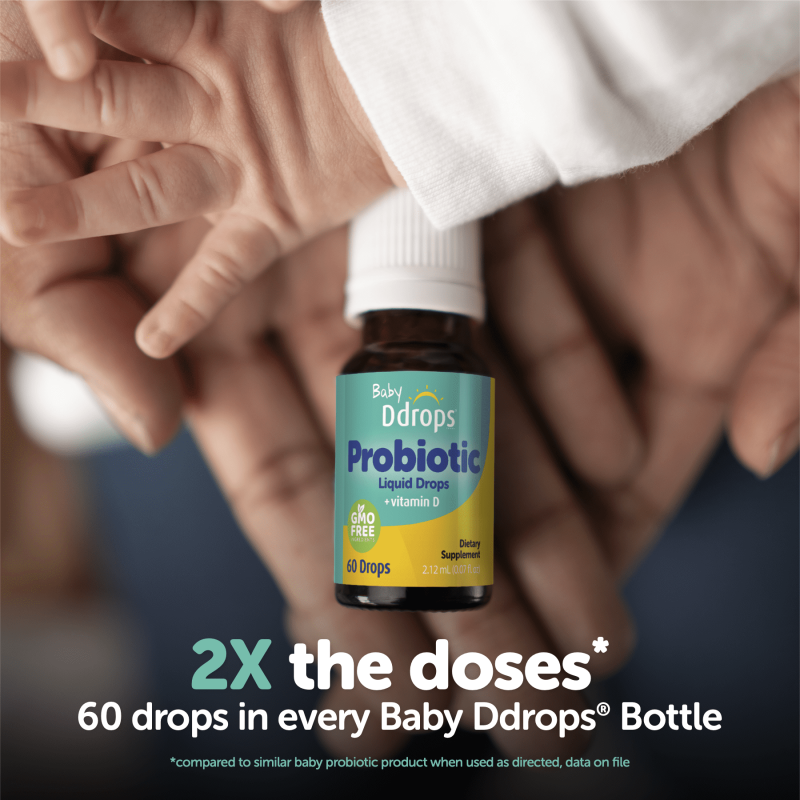 DDROPS PROBIOTIC LIQUID DROPS WITH VITAMIN D 0.07 FL OZ