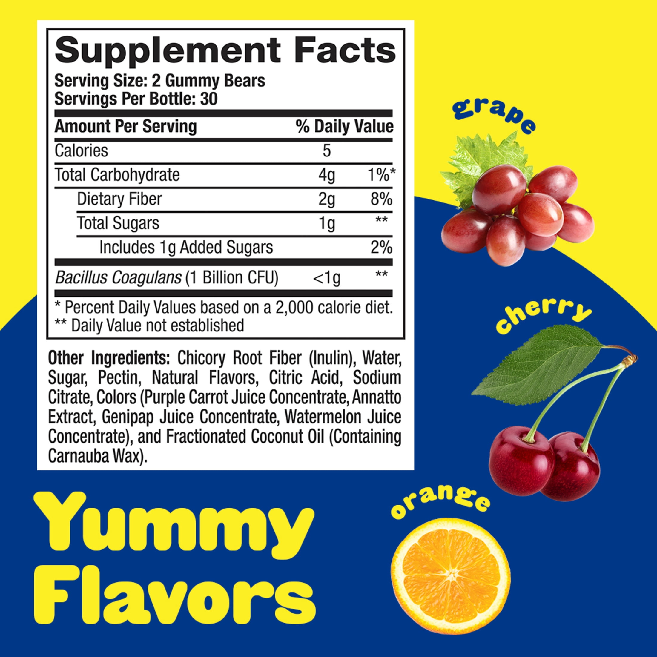 LIL CRITTERS PROBIOTIC GUMMIES FOR KIDS DIGESTIVE HEALTH SUPPORT GRAPE CHERRY ORANGE FLAVORS 60 GUMMIES