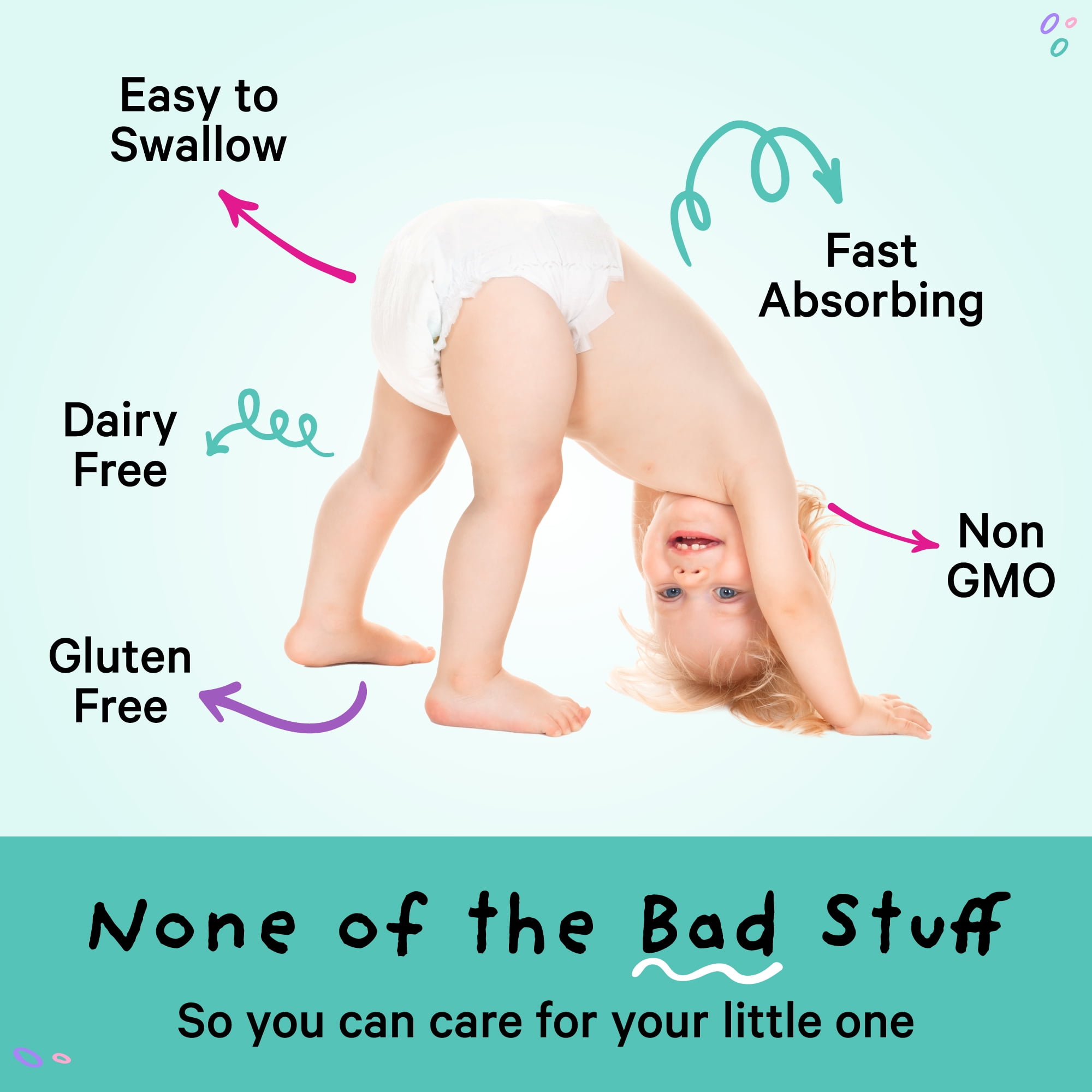 PINK STORK BABY PROBIOTIC DROPS INFANT DIGESTION GAS RELIEF 1 FL OZ