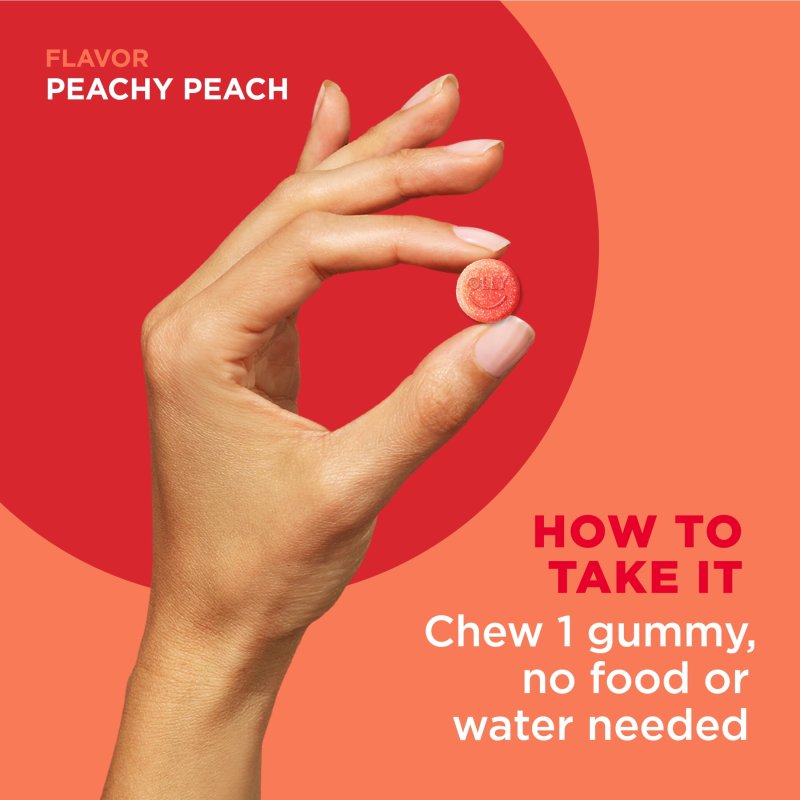 OLLY PROBIOTIC PREBIOTIC FIBER GUMMY DIGESTIVE GUT HEALTH SUPPLEMENT PEACH 30 CT