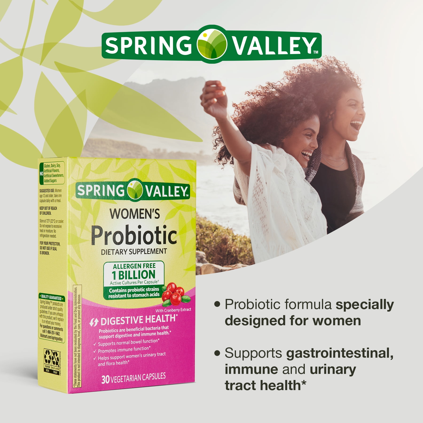 SPRING VALLEY WOMEN PROBIOTIC SUPPLEMENT 30 COUNT