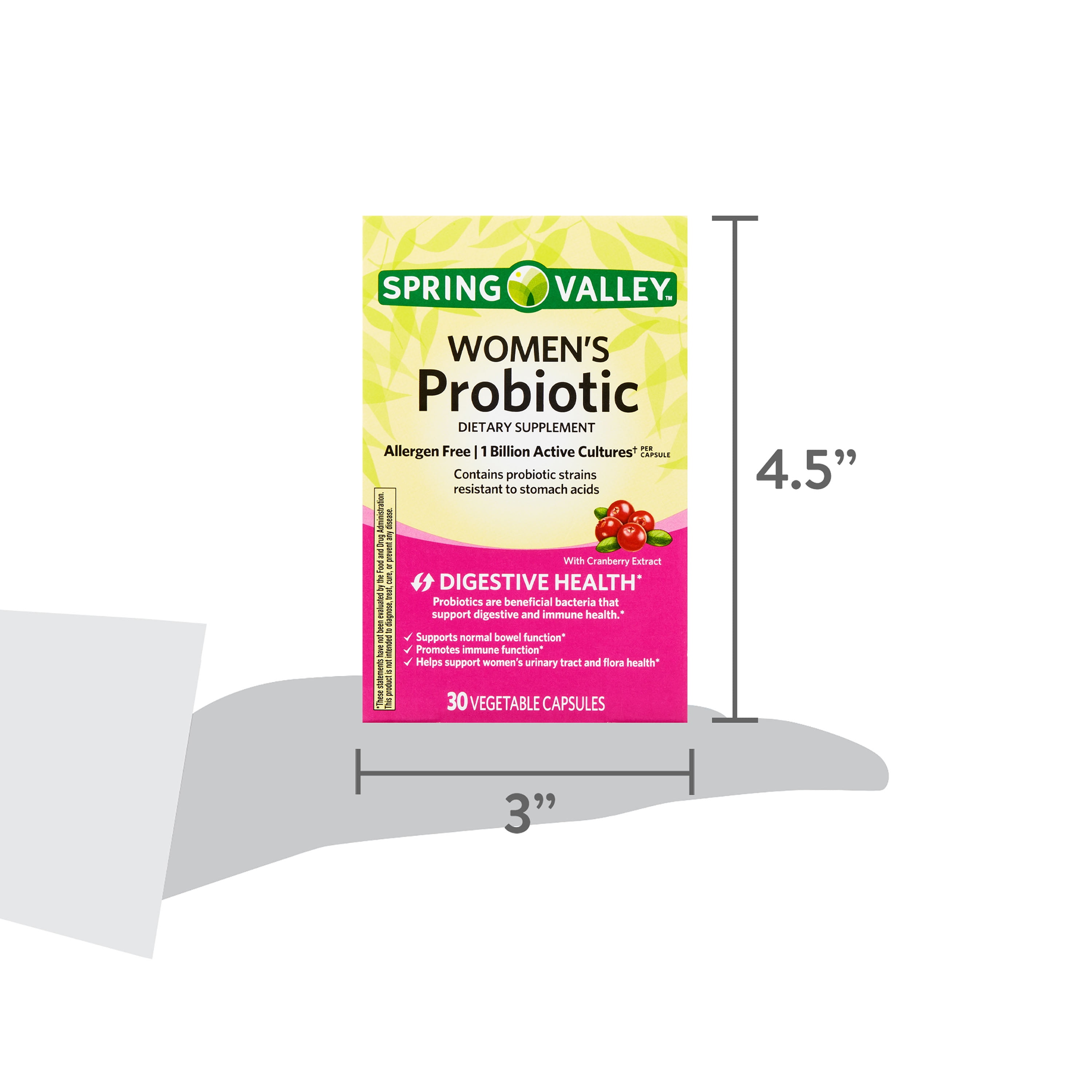 SPRING VALLEY WOMEN PROBIOTIC SUPPLEMENT 30 COUNT