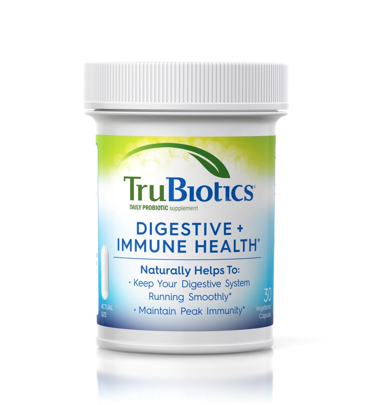 TRUBIOTICS DAILY PROBIOTIC SUPPLEMENT DIGESTIVE HEALTH MEN WOMEN 30 CAPSULES