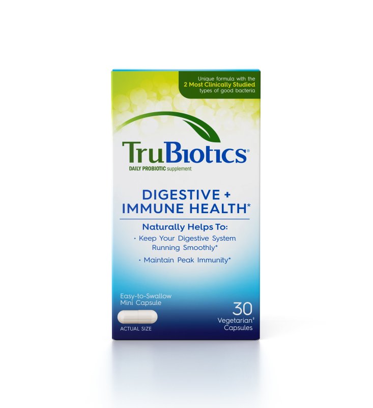 TRUBIOTICS DAILY PROBIOTIC SUPPLEMENT DIGESTIVE HEALTH MEN WOMEN 30 CAPSULES