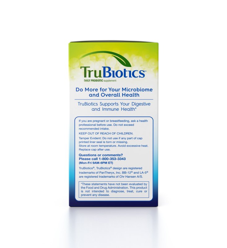 TRUBIOTICS DAILY PROBIOTIC SUPPLEMENT DIGESTIVE HEALTH MEN WOMEN 30 CAPSULES