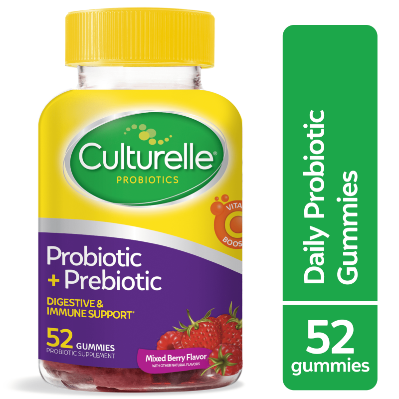 CULTURELLE DAILY PROBIOTIC GUMMIES FOR WOMEN AND MEN BERRY FLAVOR 52 COUNT