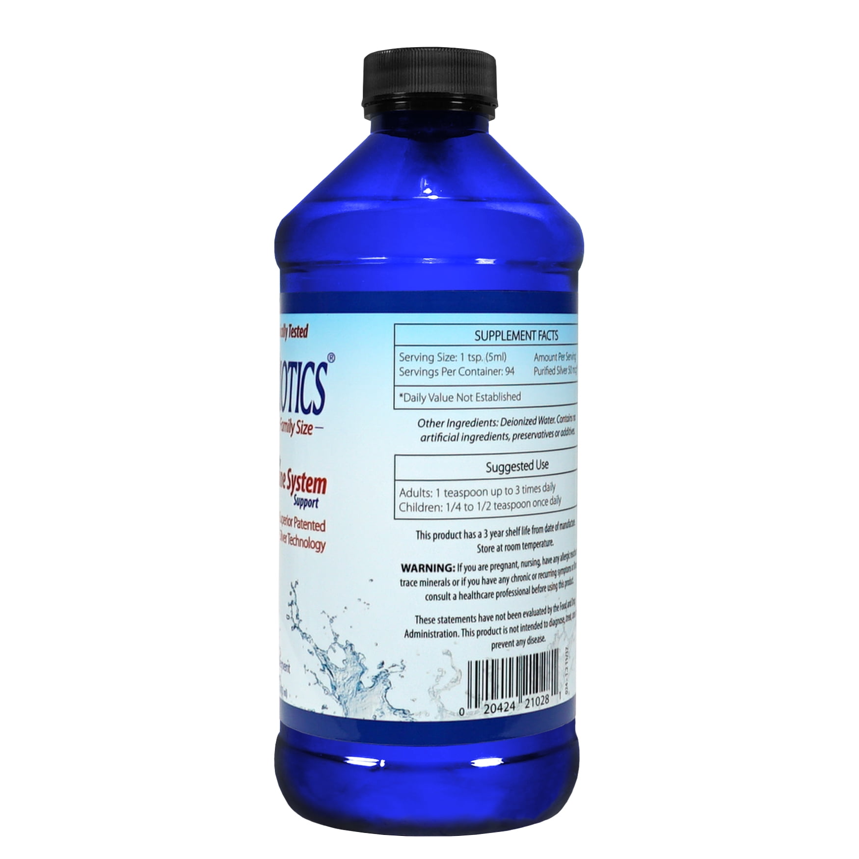 BE SMART GET PREPARED SILVERBIOTICS 16 OZ PROBIOTIC IMMUNE SUPPLEMENT FAMILY ALL NATURAL NANO SILVER