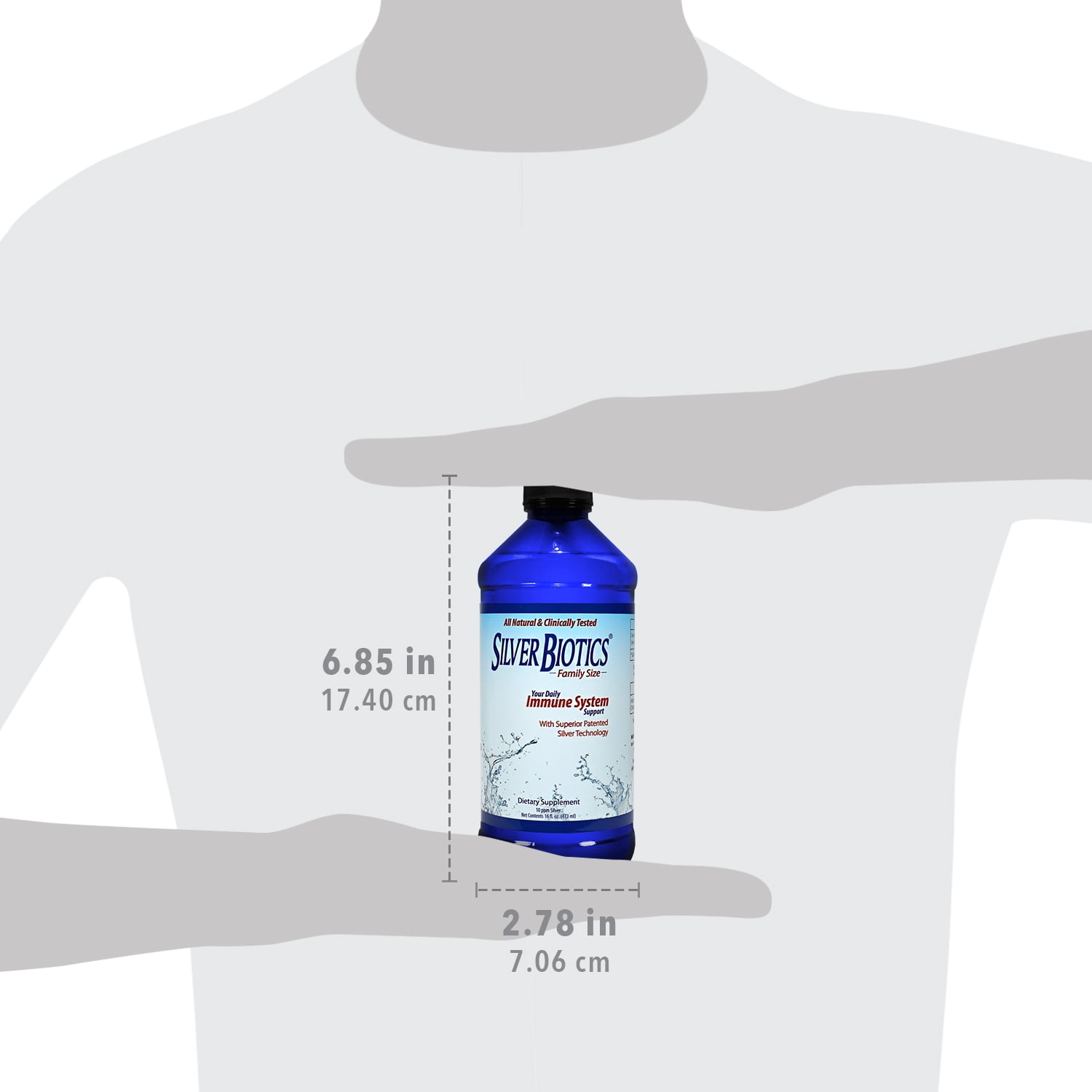 BE SMART GET PREPARED SILVERBIOTICS 16 OZ PROBIOTIC IMMUNE SUPPLEMENT FAMILY ALL NATURAL NANO SILVER