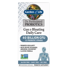 GARDEN OF LIFE GAS BLOATING RELIEF PROBIOTIC CAPSULES 30CT