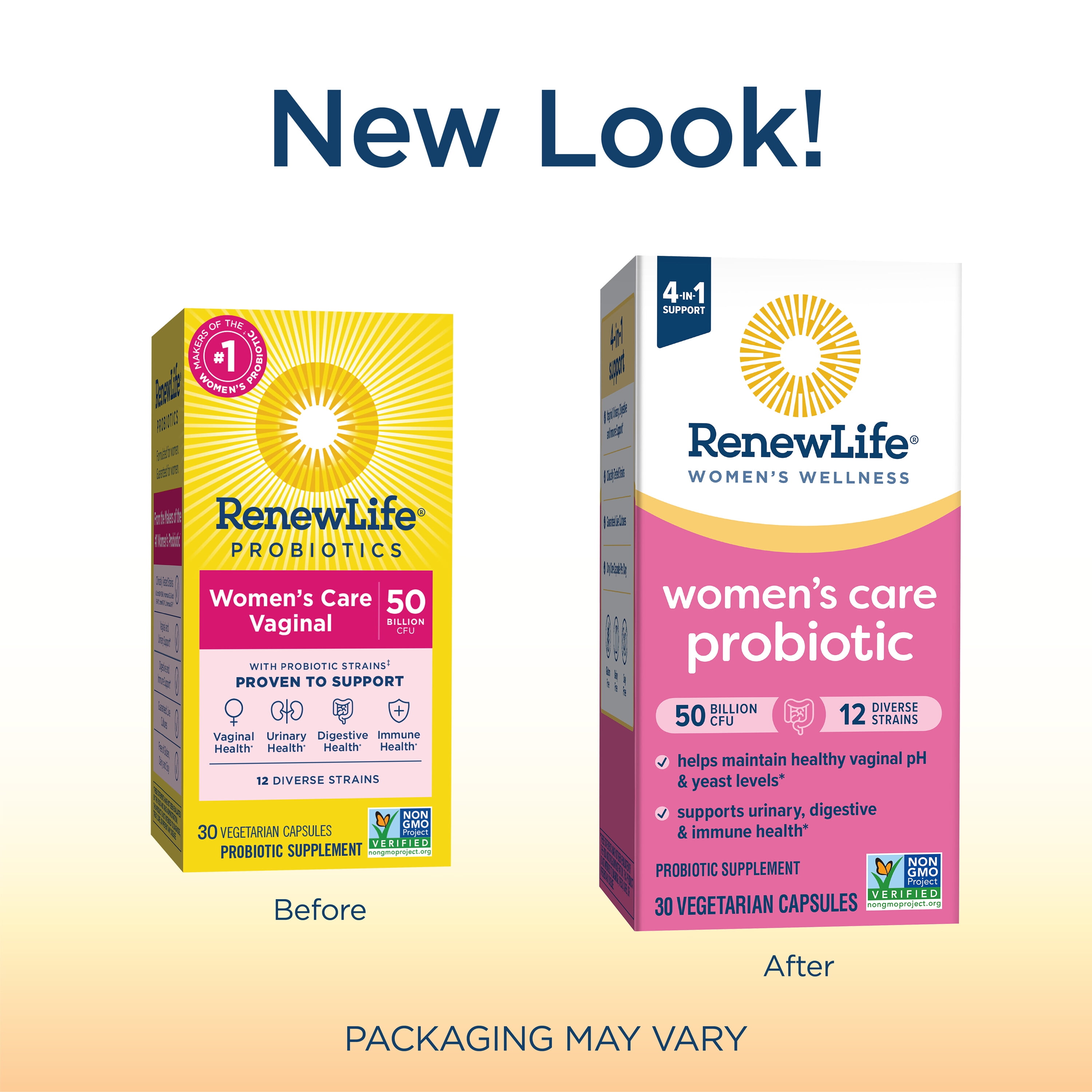 RENEW LIFE WOMEN'S VAGINAL PROBIOTIC SUPPLEMENT 50 BILLION CFU 30 VEGETARIAN CAPSULES