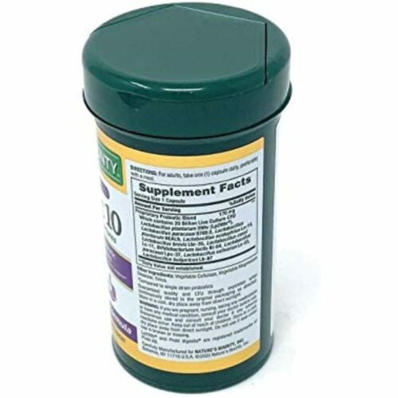 NATURE'S BOUNTY ULTRA STRENGTH PROBIOTIC 10 70 CAPSULES SUPPLEMENT
