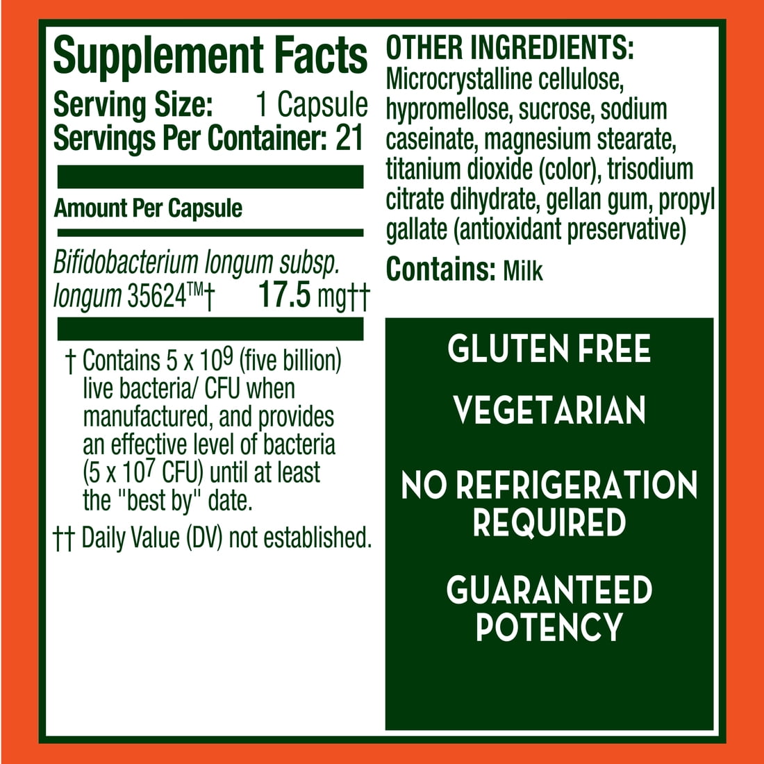 ALIGN EXTRA STRENGTH PROBIOTIC CAPSULES FOR DIGESTIVE HEALTH 21 COUNT