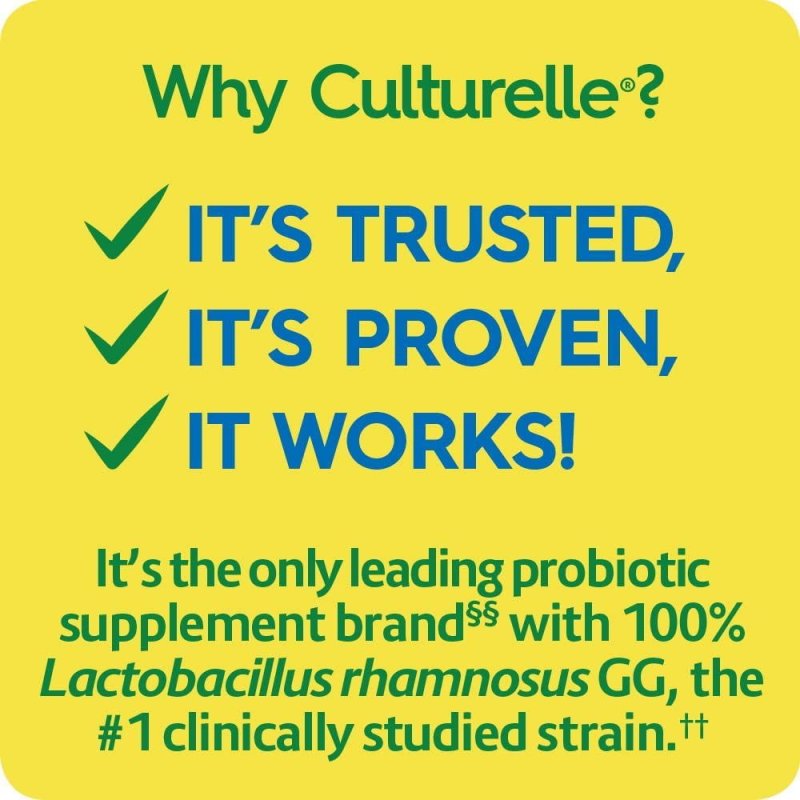 CULTURELLE HEALTH WELLNESS DAILY PROBIOTIC 50 COUNT SUPPLEMENT FOR YOUR WELL-BEING