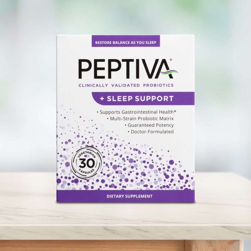 PEPTIVA PROBIOTIC SLEEP SUPPORT 26 BILLION CFU MULTI-STRAIN LACTOBACILLUS ACIDOPHILUS BIFIDOBACTERIUM MELATONIN 30CT