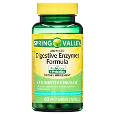 SPRING VALLEY ADVANCED DIGESTIVE ENZYMES 60 COUNT FOR IMPROVED GUT HEALTH AND DIGESTION