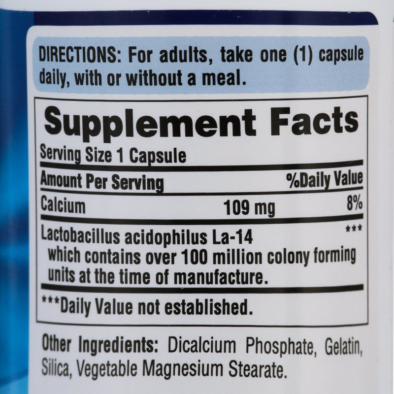 PURITANS PRIDE ACIDOPHILUS PROBIOTIC SUPPLEMENT 250 COUNT