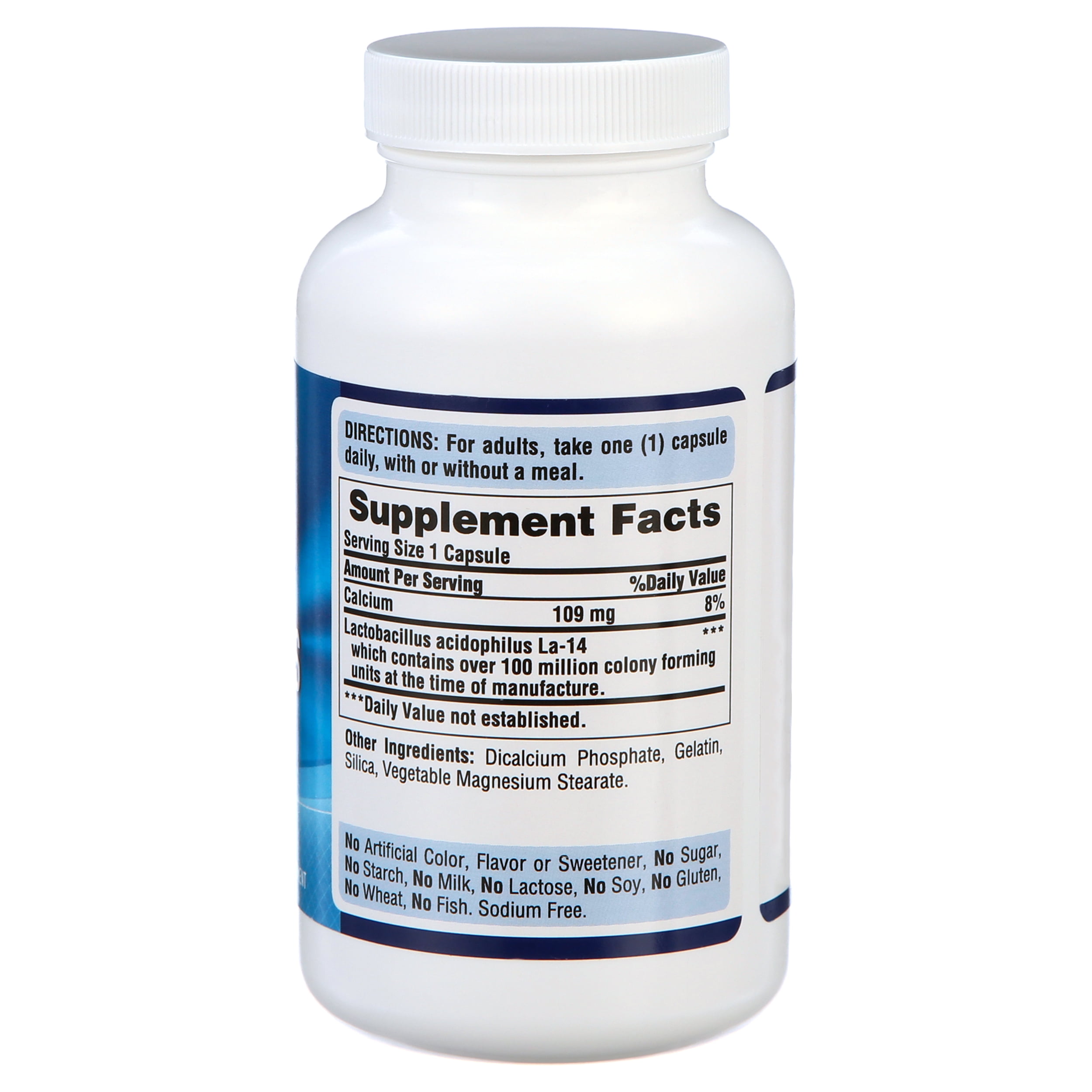 PURITANS PRIDE ACIDOPHILUS PROBIOTIC SUPPLEMENT 250 COUNT