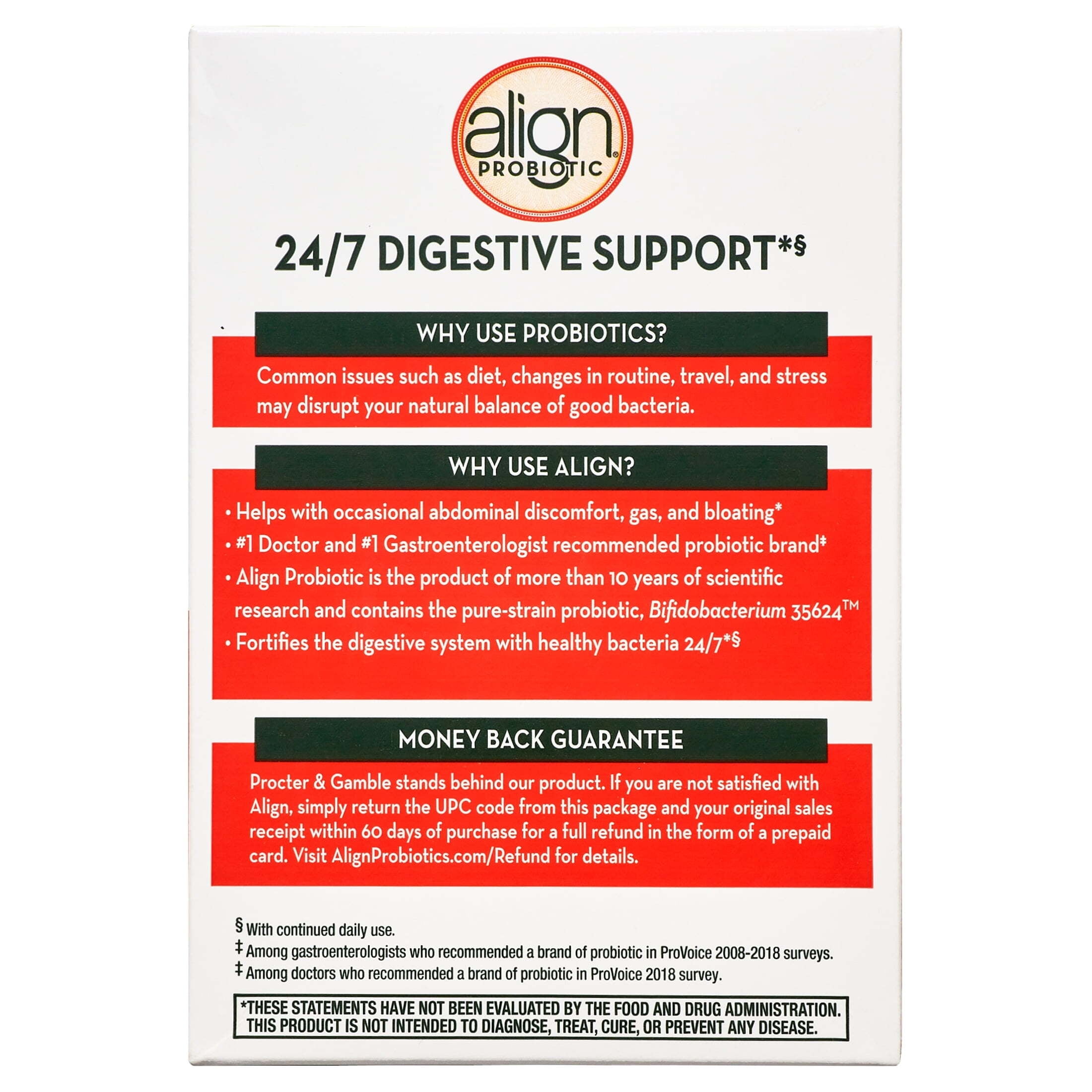 ALIGN DAILY PROBIOTIC SUPPLEMENT 42 CAPSULES - PROBIOTICS BOOST FOR GUT HEALTH