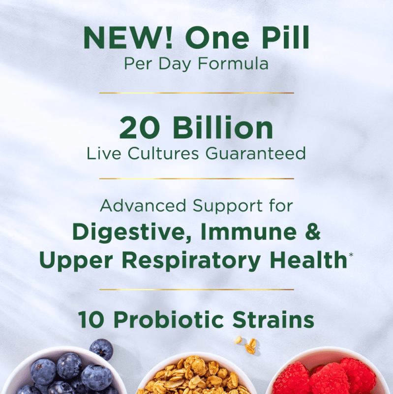 NATURE'S BOUNTY ULTRA STRENGTH PROBIOTIC 10 DIGESTIVE HEALTH IMMUNE SUPPORT CAPSULES 30 CT