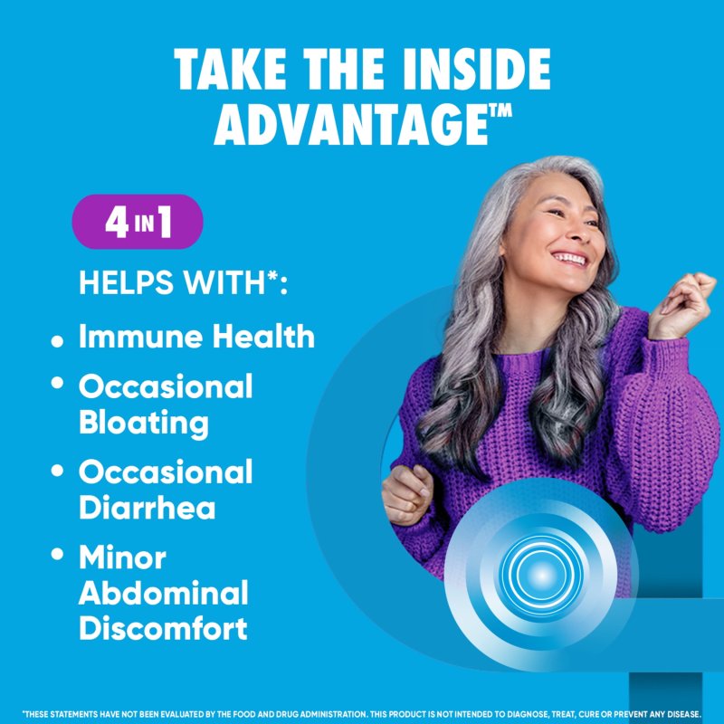 DIGESTIVE ADVANTAGE DAILY PROBIOTICS - GUT HEALTH SUPPORT 60 CAPSULES FOR WOMEN AND MEN