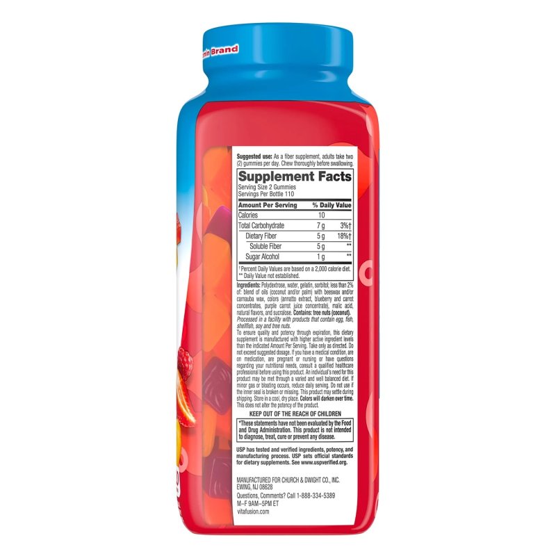 VITAFUSION FIBER WELL SUGAR FREE GUMMIES 220 COUNT