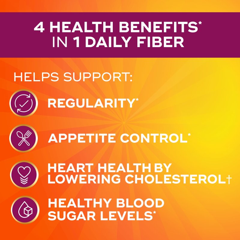 METAMUCIL FIBER SUPPLEMENT SUGAR PSYLLIUM POWDER ORANGE 114 SERVINGS FOR DIGESTIVE HEALTH.
