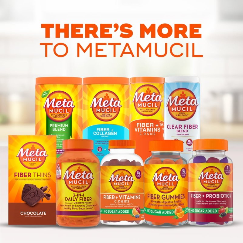 METAMUCIL FIBER SUPPLEMENT CAPSULES FOR DAILY DIGESTIVE HEALTH 100 COUNT - AMERIKASEPETIM