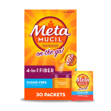 METAMUCIL FIBER SUPPLEMENT FIBER POWDER FOR DIGESTIVE HEALTH SUGAR FREE ORANGE 30 SERVINGS