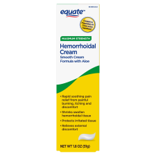 EQUATE HEMORRHOIDAL CREAM MAXIMUM STRENGTH PAIN RELIEF 1.8 OZ