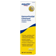 EQUATE HEMORRHOIDAL OINTMENT FOR BURNING ITCHING DISCOMFORT 2OZ