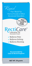 RECTICARE ANORECTAL RAPID PAIN RELIEF CREAM 30G FOR FAST RELIEF