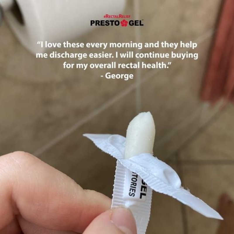 PRESTO GEL - SUPOSITORIOS RECTALES NATURALES PARA HEMORROIDES TRATAMIENTO RáPIDO Y ALIVIO PICAZóN HINCHAZóN ARDOR MOLESTIAS PACK 12