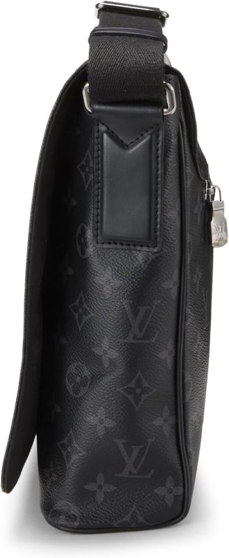 LOUIS VUITTON PRE-LOVED MONOGRAM ECLIPSE DISTRICT MM, BLACK