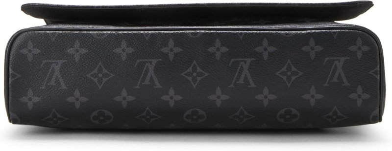LOUIS VUITTON PRE-LOVED MONOGRAM ECLIPSE DISTRICT MM, BLACK