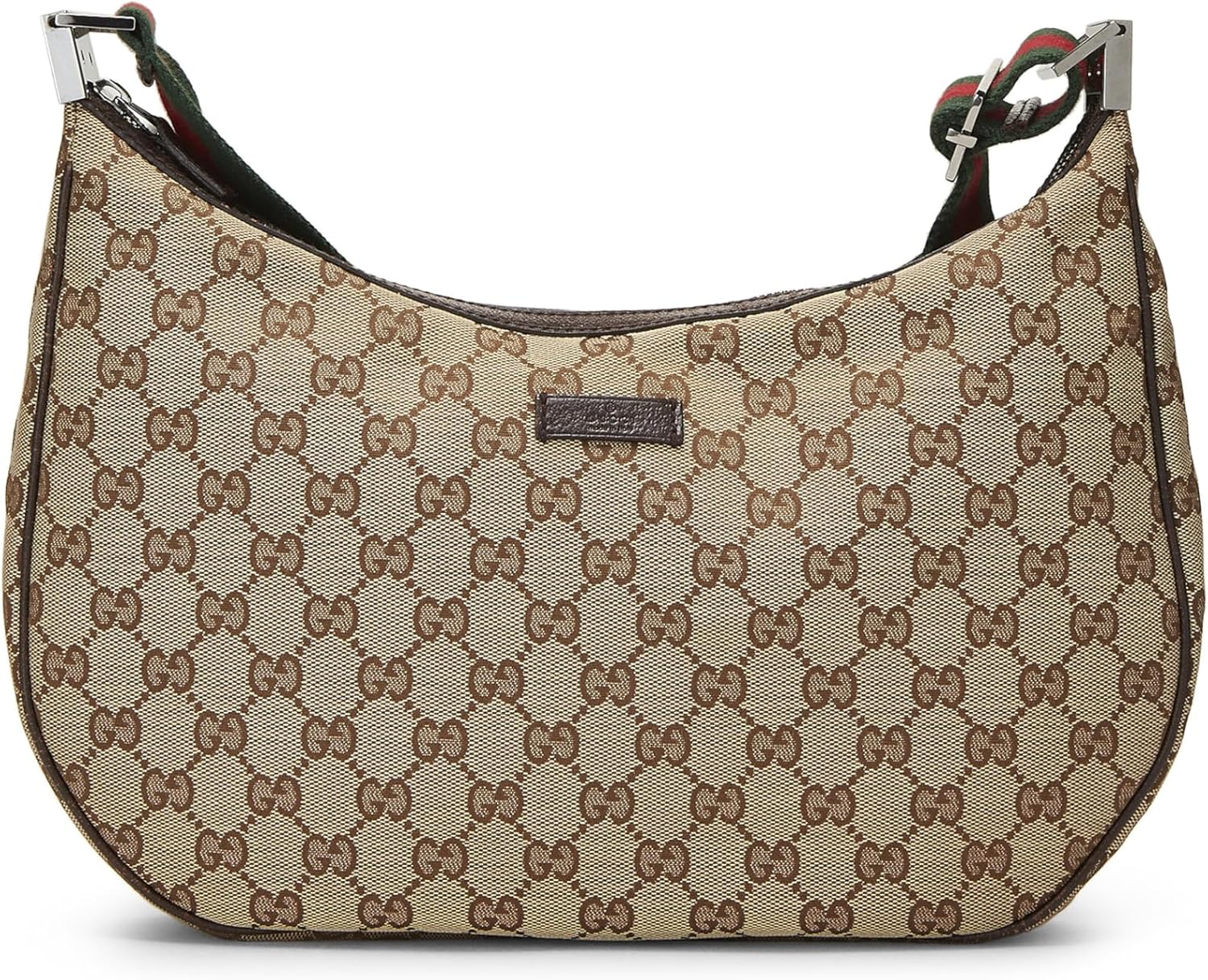 GUCCI PRE-LOVED ORIGINAL GG CANVAS WEB MESSENGER, BROWN