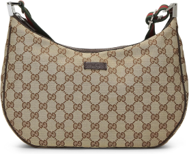 GUCCI PRE-LOVED ORIGINAL GG CANVAS WEB MESSENGER, BROWN