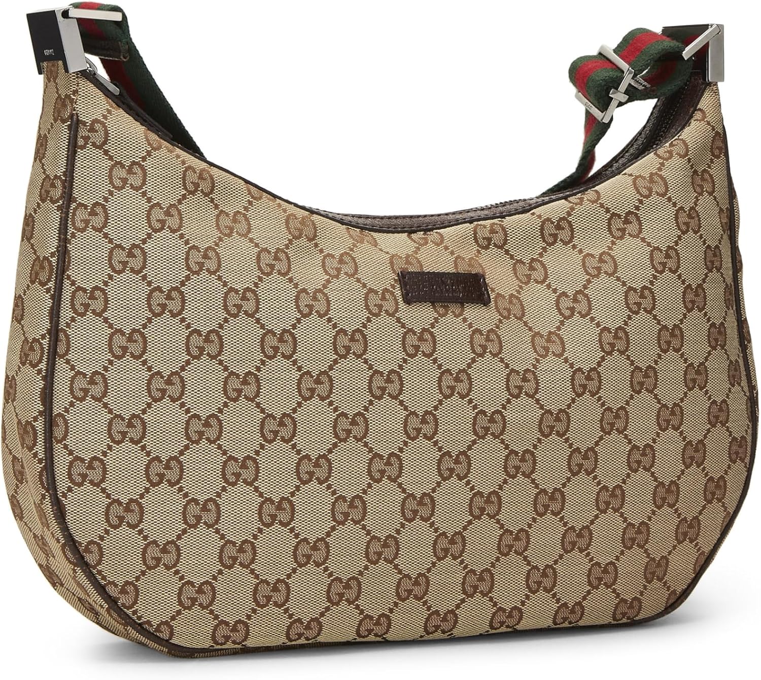 GUCCI PRE-LOVED ORIGINAL GG CANVAS WEB MESSENGER, BROWN
