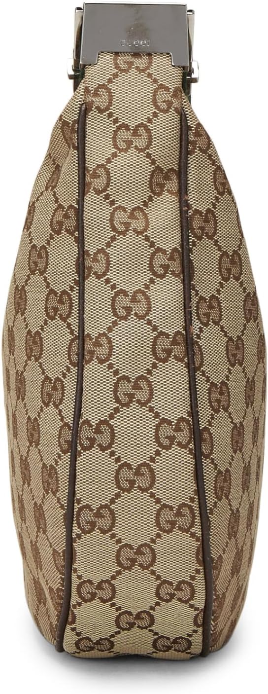 GUCCI PRE-LOVED ORIGINAL GG CANVAS WEB MESSENGER, BROWN