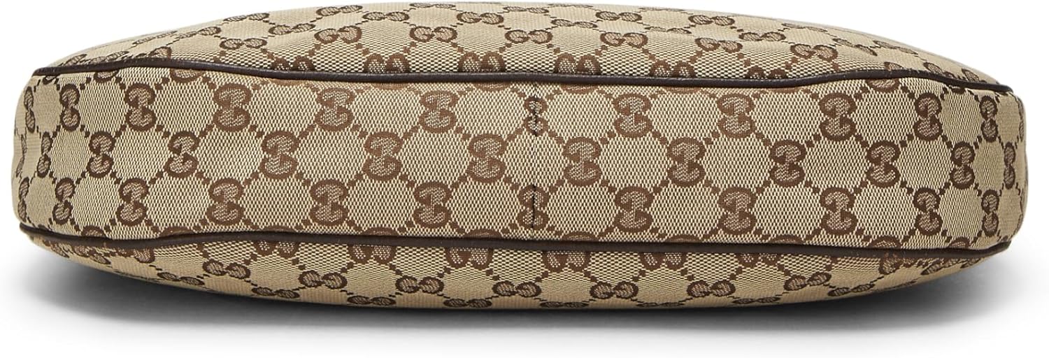 GUCCI PRE-LOVED ORIGINAL GG CANVAS WEB MESSENGER, BROWN