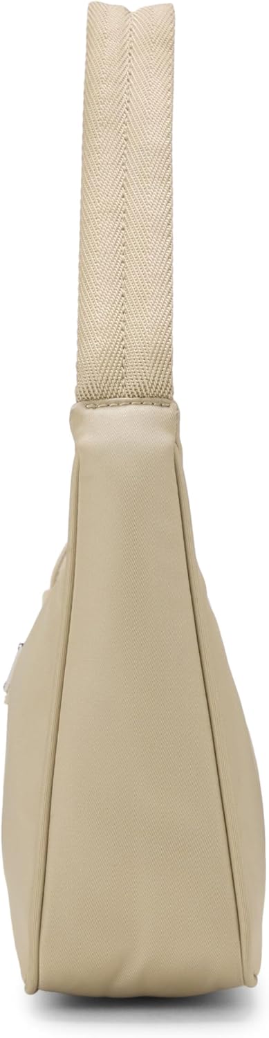 PRADA PRE-LOVED BEIGE TESSUTO RE-EDITION 2000 HOBO MINI, BEIGE