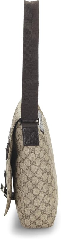 GUCCI PRE-LOVED ORIGINAL GG SUPREME CANVAS MESSENGER BAG, BROWN
