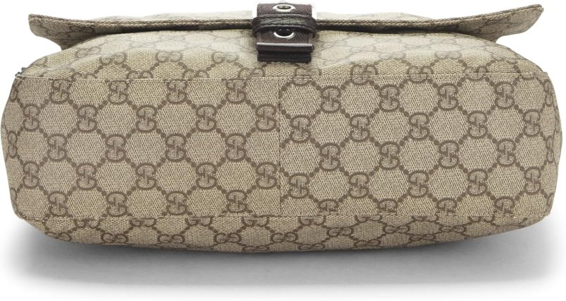GUCCI PRE-LOVED ORIGINAL GG SUPREME CANVAS MESSENGER BAG, BROWN
