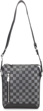 LOUIS VUITTON PRE-LOVED BLACK DAMIER INFINI DISCOVERY MESSENGER BB, BLACK