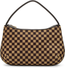 LOUIS VUITTON PRE-LOVED BROWN DAMIER SAUVAGE TIGER POCHETTE, BROWN