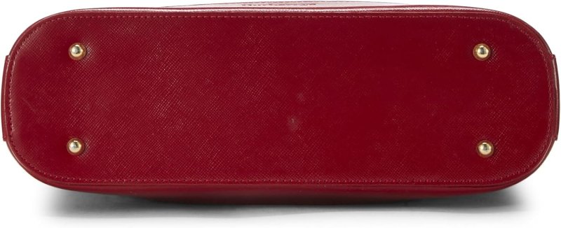 BURBERRY PRE-LOVED RED HAYMARKET CANVAS SHOULDER BAG SMALL, RED