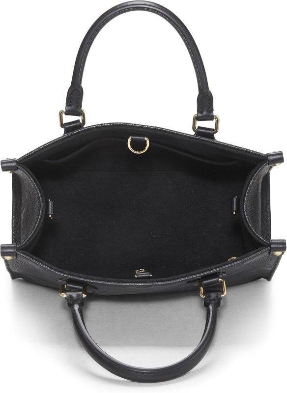 LOUIS VUITTON PRE-LOVED BLACK GIANT MONOGRAM EMPREINTE ON THE GO PM, BLACK