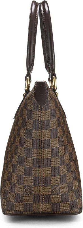 LOUIS VUITTON PRE-LOVED DAMIER EBENE SALEYA PM, BROWN