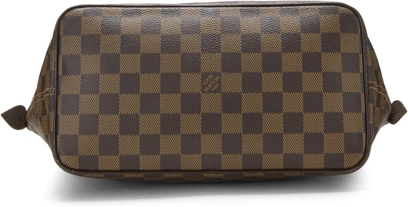LOUIS VUITTON PRE-LOVED DAMIER EBENE SALEYA PM, BROWN